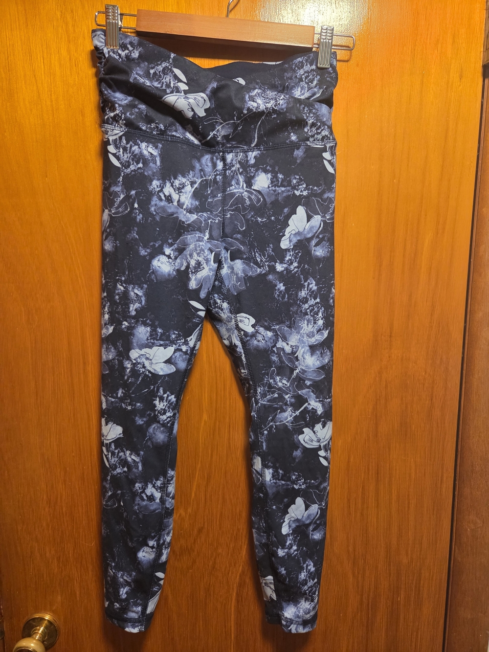 dip Black and White Floral Kids Leggings